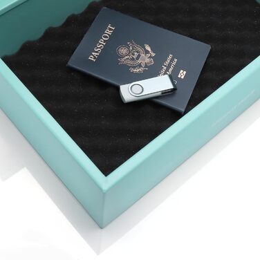 Honeywell 6104 Tresor Minisafe: вогнестійкий сейф для документів, 5 л з ключовим замком (блакитно-зелений)