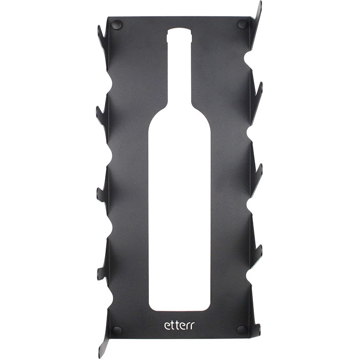 Steel wine rack for all types of wine, with wall mount and decorative molding. (2 x White)