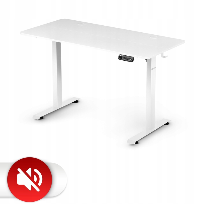 Електричний стіл з регулюванням висоти Hell's Chair White, 120x60 см