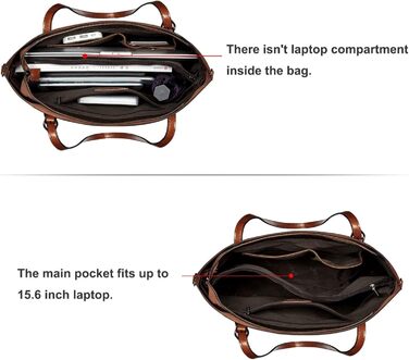 Сумка жіноча S-ZONE 3 в 1 з натуральної шкіри (темно-коричнева) - шопер, кросбоді, для ноутбука