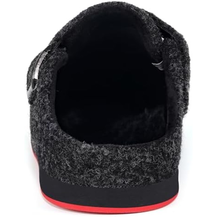 Тапочки халатні з фетру Gaatpot Winter для дому, теплі, чорні, розмір 36-46