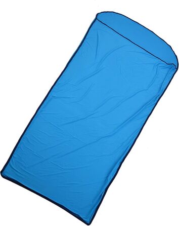 Qukai Elastic Sleeping Bag Liner Ultralight Sleeping Bag Liner Multifunctional Elastic Travel Sheet for Outdoor Camping Compact Design Blue