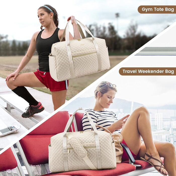 Спортивна сумка LOVEVOOK для жінок з відділенням для ноутбука, 35л. Ідеальна для подорожей, спортзалу та відпочинку.