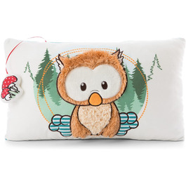 Подушка NICI Baby-Eule Owlino, прямокутна плюшева 43x25 см, серія The Owlsons