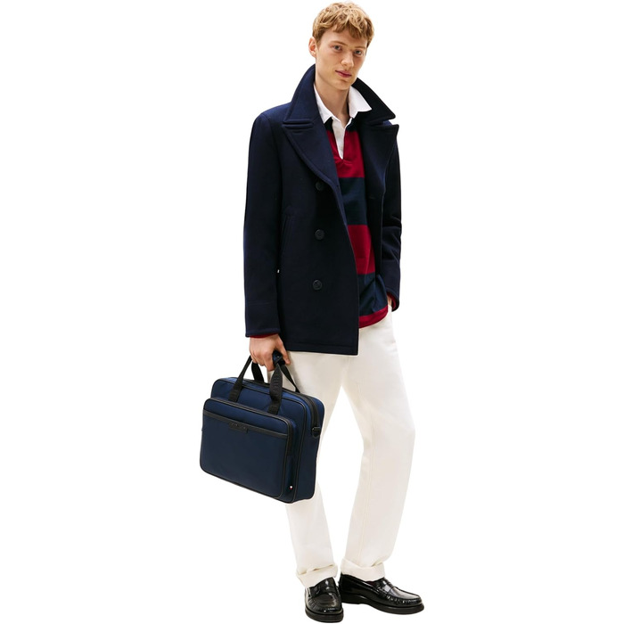 Сумка для ноутбука Tommy Hilfiger Repreve з ременем для візка, чорна (Black) - Універсальний розмір