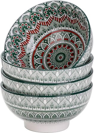 Сервіз столовий порцеляновий Vancasso MANDALA 16 предметів, комбінований, ручної роботи, для 4 осіб, богемський стиль