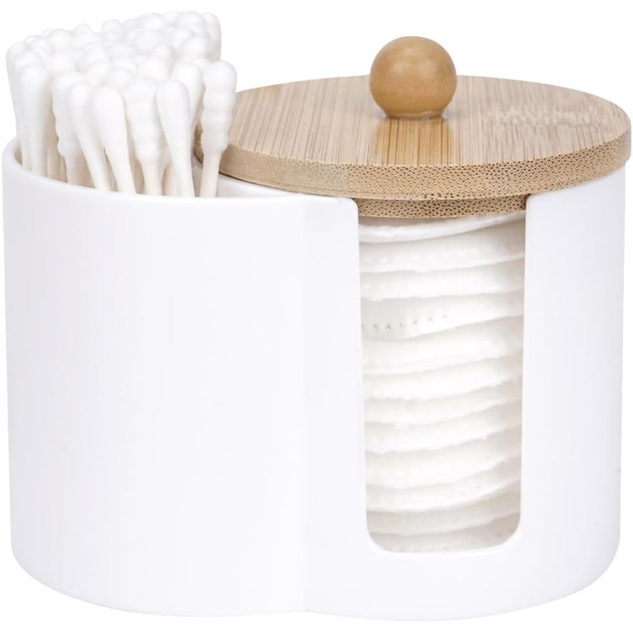 Тримач для ватних паличок та дисків, пластиковий органайзер для ванної кімнати