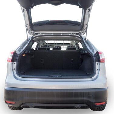 Сітка для собак Travall, сумісна з Nissan Qashqai (2013-2021) та Rogue Sport (2017-2019), з панорамним дахом. Надійна перегородка для багажника, захист від тварин.
