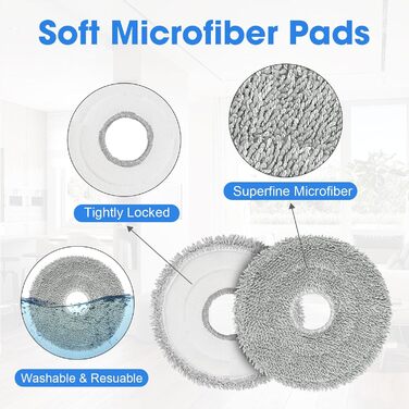 Запчастини для Dreame X30 Ultra, L10s Ultra Gen2, L40 Ultra AE, Mova E30 Ultra: комплект аксесуарів (2 основні щітки, 4 фільтри, 4 ганчірки для миття, 4 бічні щітки, 4 пилозбірники)