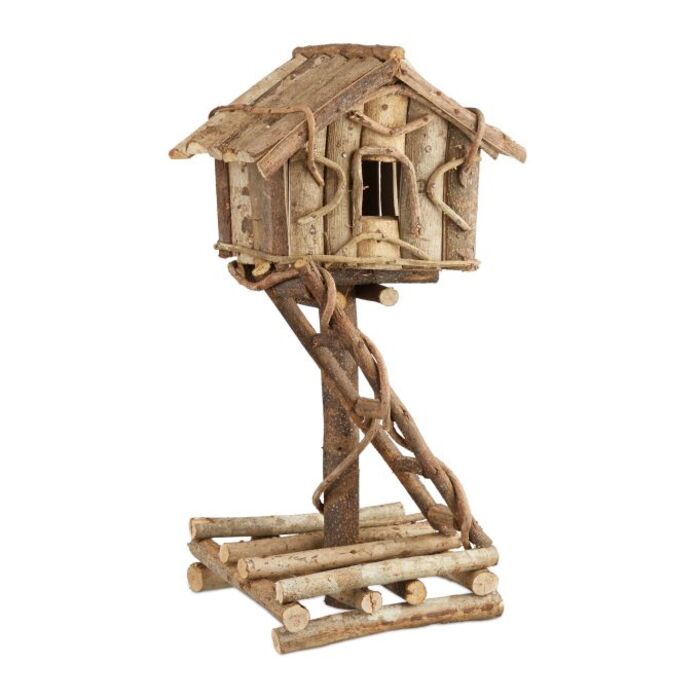 Relaxdays Standing Birdhouse for Decoration