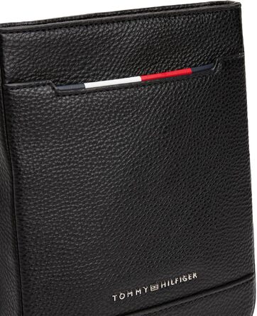 Жіноча сумка-кросбоді Tommy Hilfiger TH Central Mini Crossover, чорна гладка шкіра, універсальний розмір