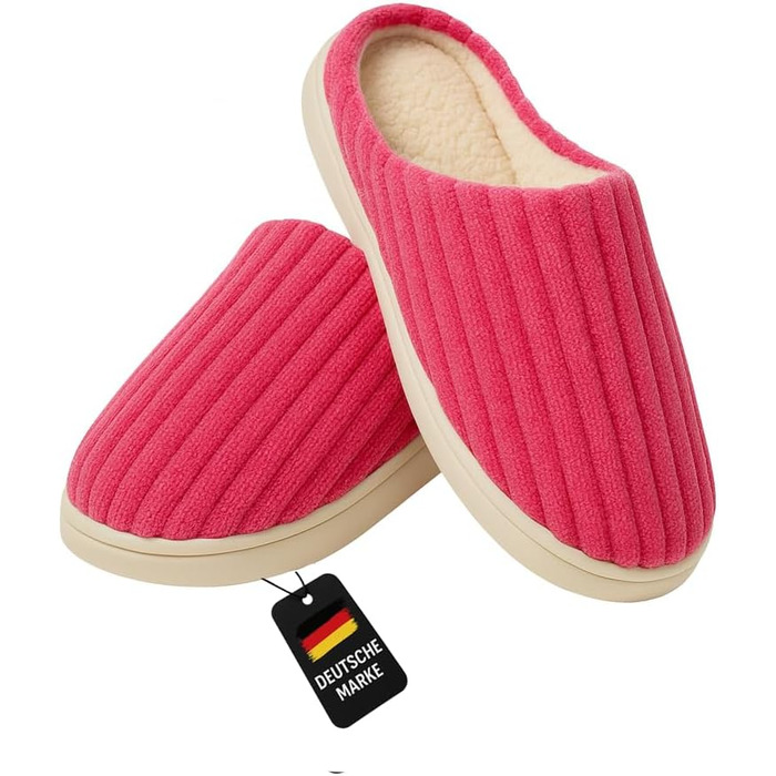 Тапочки для дому чоловічі та жіночі – М'які та зручні сліпони, ультралегкі, неслизькі, теплі зимові тапочки (37 EU, Рожевий)