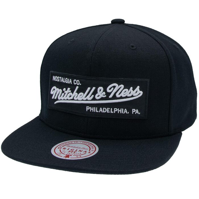 Кепка бейсболка Mitchell & Ness 2 Tone Box Logo Snapback - двоколірна, з прямим козирком