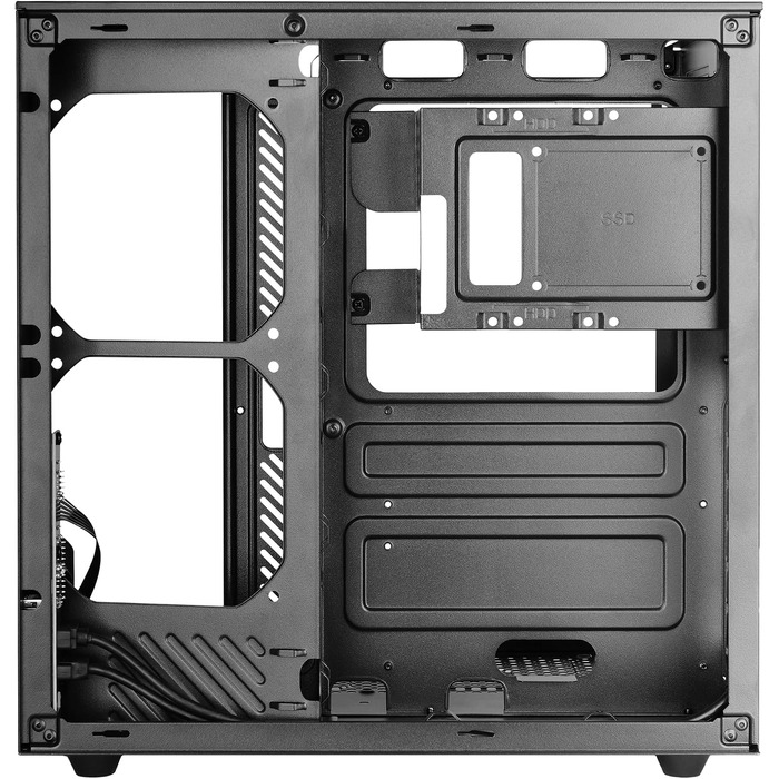 Ігровий корпус Mars Gaming MC-3TCORE MC-INFINIO LITE ATX, панорамне скло, підтримка рідкого охолодження, чорний