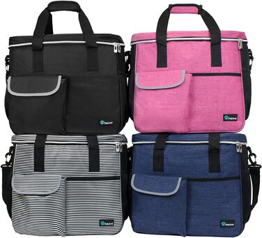 Сумка-органайзер для собак PetAmi: дорожня сумка для корму та аксесуарів, ідеальна для кемпінгу та подорожей (37x20x30 см)