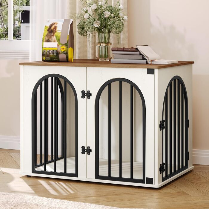 Сучасна собача будка-меблі Hzuaneri DFC85101B, 80 см, 3 двері, коричнева