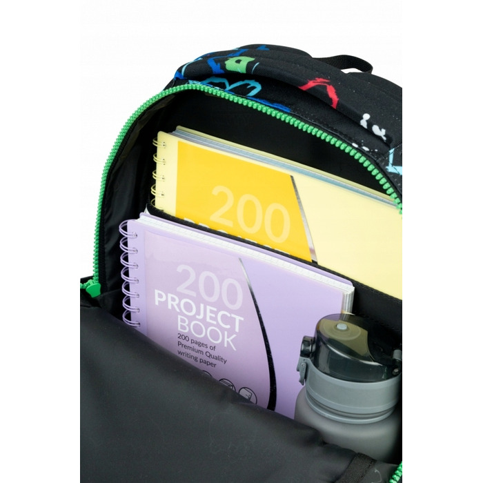 Багатовідсіковий шкільний рюкзак CoolPack (чорний, фіолетовий, синій, рожевий)