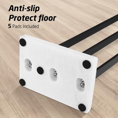 Підставка для рушників KES, вільна стоянка, 3 стійки, з нержавіючої сталі SUS304, чорний колір, BTH217S3-2