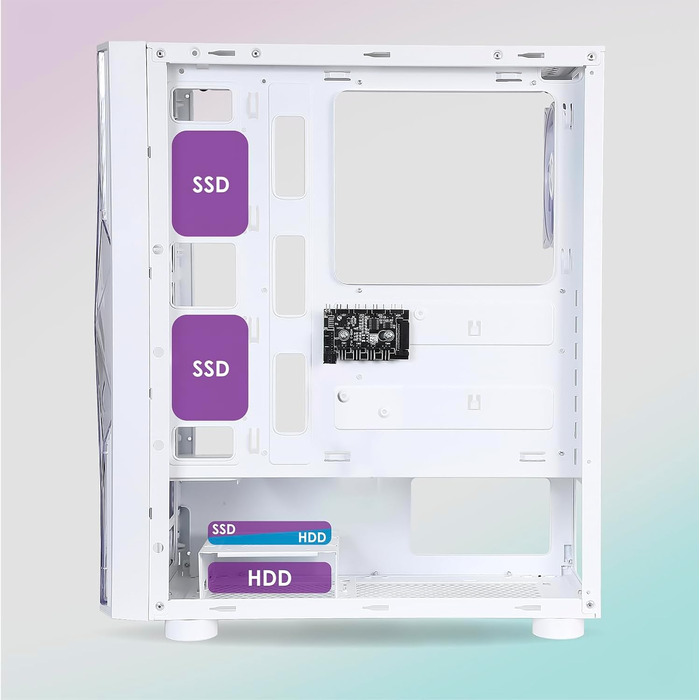 Комп'ютерний корпус EMPIRE GAMING Diamond – ігровий корпус середнього розміру ATX з RGB підсвічуванням