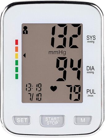 Тонометр на зап'ясті Newgen Medicals: медичний, великий дисплей, 2x 60 місця для пам'яті
