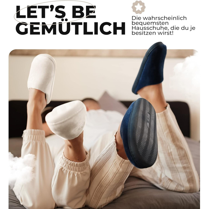 Тапочки для дому жіночі та чоловічі, розмір 35-48, антиковзаючі, для повсякденного використання та гостей | Різні кольори | Зимові та літні, для дому та вулиці (кремово-білі, 45/46 EU)