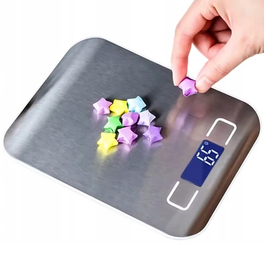 Електронні кухонні ваги високої точності 10 кг/1 г з вбудованим акумулятором та LCD-дисплеєм