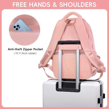 Шкільний рюкзак для дівчаток-підлітків, 2025, великий, для гімназії, старшої школи, 30L (рожевий)