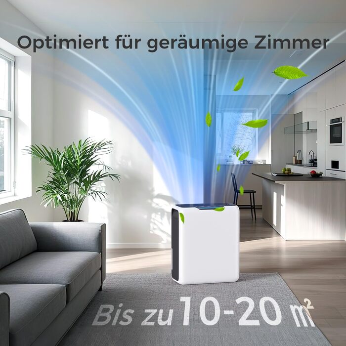 Електричний осушувач повітря 3L для дому, 20㎡, Dual Peltier, 30dB, таймер 24h