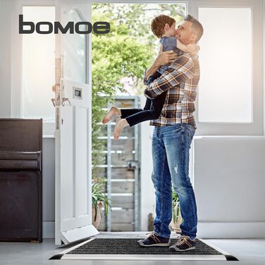 Aluminum Outdoor Doormat - 50x80 cm Non-Slip Shoe Mat - Rust-Proof Entry Mat for Home