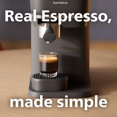 Кавомашина Philips Baristina, еспресо, автоматична, 16 бар, чорний, з млином, для дому, компактна
