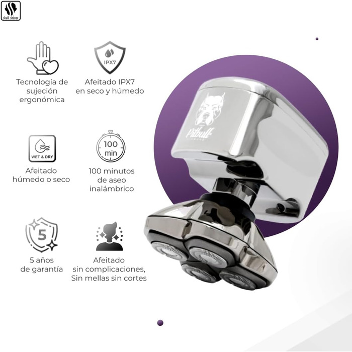 Pitbull Diamond PRO - electric shaver with Baby Beast trimmer - waterproof, powerful, and stylish
