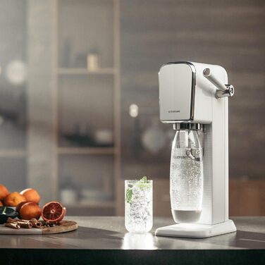 SodaStream газова вода ART з балоном CO2 та 1л пластикової пляшки, придатна для миття в посудомийній машині, білий, 44 см