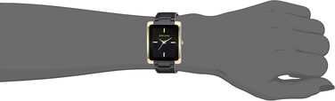 Жіночий керамічний годинник-браслет Anne Klein, чорний із золотом