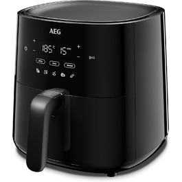 AEG AAF3B Hot Air Fryer / IF Design Award 2024 / Little to no oil / 8 programs / programmable / preheat function / 3.3l / dishwasher-safe / heat protection / flip reminder / black, 3.3l capacity, Series 6000