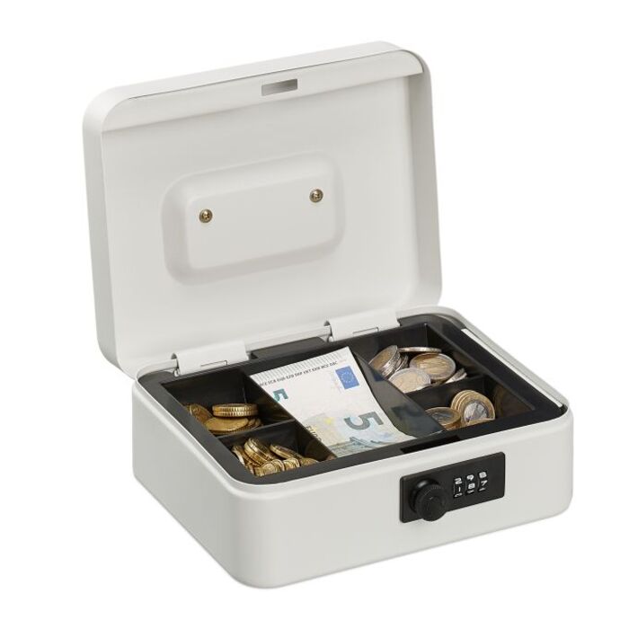 Relaxdays Combination Lock Cash Box