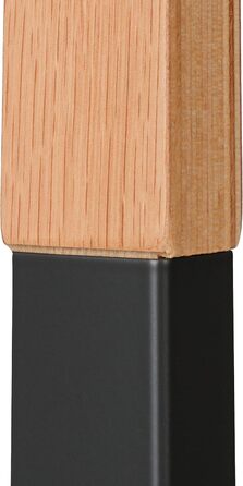 Підставка для одягу Relaxdays для чоловіків, гак та штани, 107x48x20 см, метал з імітацією дерева, сірий/натуральний колір