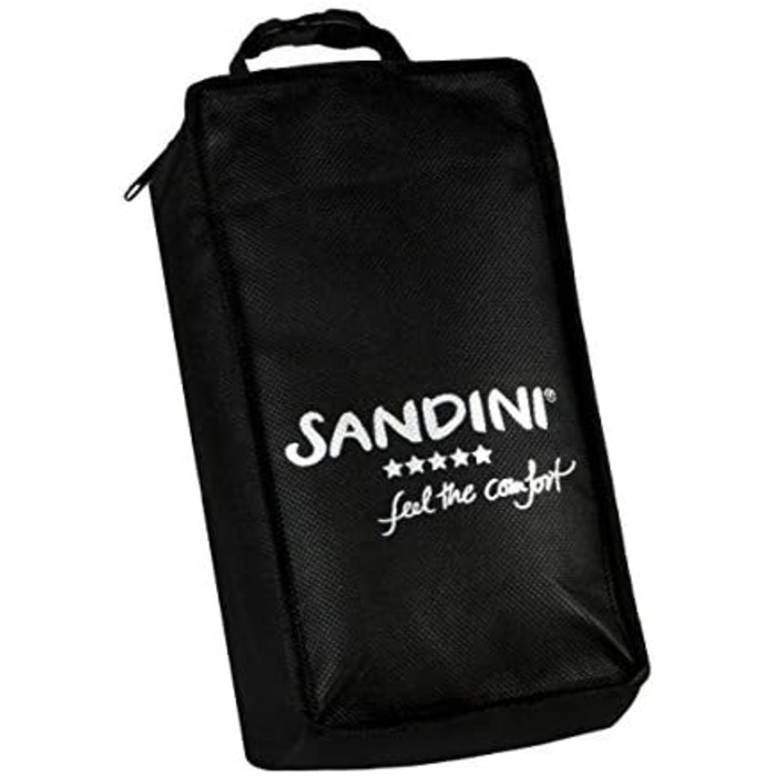 SANDINI TravelFix Regular Size – Microfiber – Premium Travel Pillow Made in EU / Neck Pillow with Ergonomic Support – Free Carrying Bag with Attachment Clip