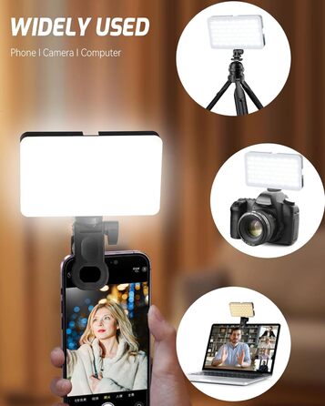 LED кільцеве світло для iPhone та смартфонів Handy Licht: 90 світлодіодів, бездротове, для селфі, макіяжу, відеозв'язку, TikTok, Vlog