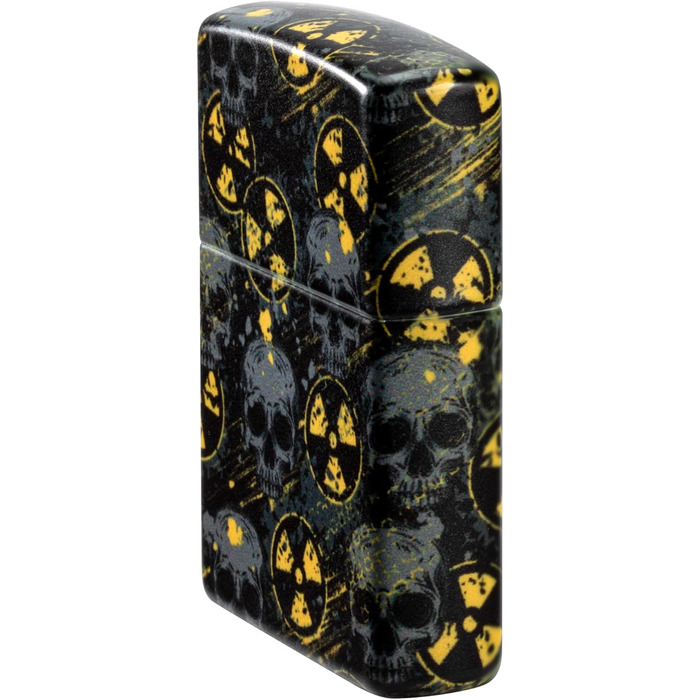 Бензинова запальничка Zippo Nuclear Skulls 540, кольорова, вітростійка, багаторазова, подарункова коробка, оригінал США