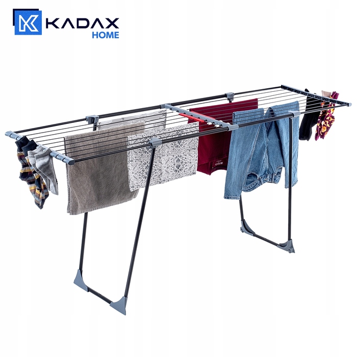 Сушарка для білизни Kadax балконна, підлогова, 110-198 см, на колесах