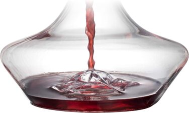 Eisberg Wine Decanter Set, wine aerator decanter with aeration filter, drying stand and cleaning pearls, decanter for red wine, wine decanter, 100% hand-blown lead-free crystal glass (1400ml)