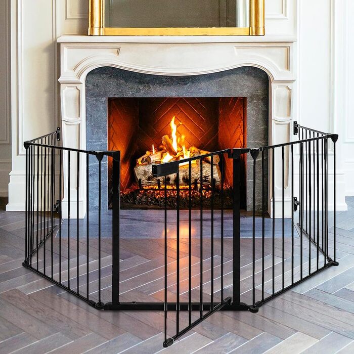 Вольєр для цуценят 8-секційний, вольєр для вигулу собак з захисним тентом, гнучкий та складаний вольєр для собак, загородження для цуценят, кроликів та дрібних тварин - 80 * 60 см (8 шт.)