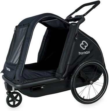 Hamax Pluto - чорний велопричіп для собак