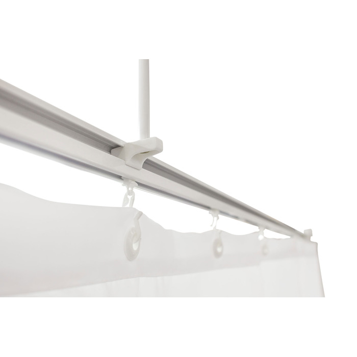 Кутовий шторний карниз Estiva 1-230 x 25 мм, білий
