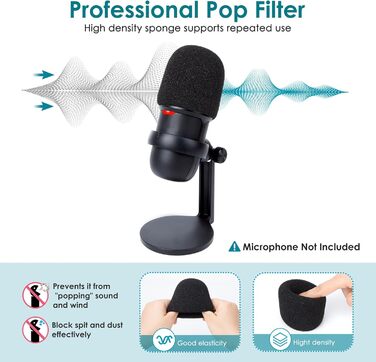 Підставка для мікрофона SoloCast від YOUSHARES: мікрофонний кронштейн з кріпленням для HyperX SoloCast, з поп-фільтром