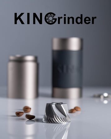 KINGrinder K2 - ручна кавомолка з 140 рівнями помелу для Aeropress, French Press, Drip, Espresso, 25 г