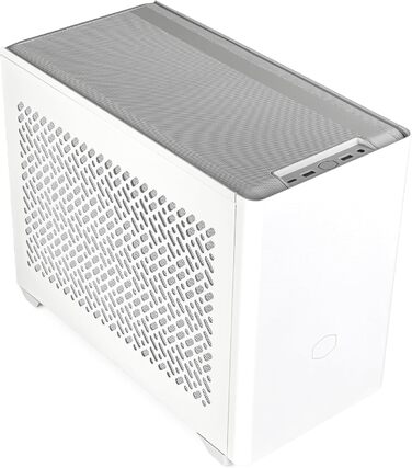 Корпус Mini-ITX Cooler Master MasterBox NR200P V2 білий з прозорою бічною панеллю, вертикальним розташуванням відеокарти та вентилятором 120 мм PWM