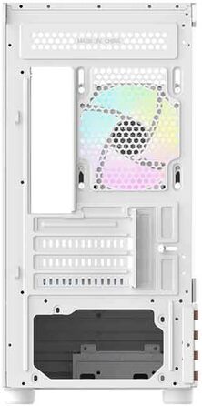 Корпус Thermaltake TG ARGB Micro-Tower з темперованим склом, 3 вентилятори ARGB, підтримка водяного охолодження 240/280мм, білий (View 170 Wood, Snow)