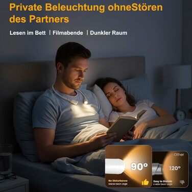 Ліхтар на шию для рукоділля Lumi Crealis: лампа для в'язання, читання, шиття, ремонту з регульованою яскравістю (3 кольори, 9 рівнів)