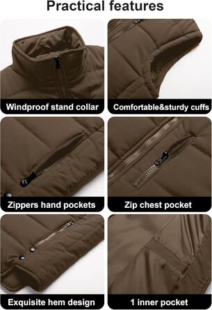 Чоловіча зимова куртка-пуховик Chriuno, легка, пакується, колір кава (M)